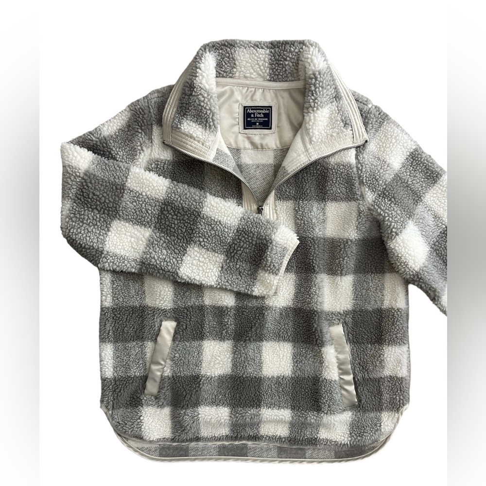 Abercrombie & Fitch Sherpa Half Zip Sweater